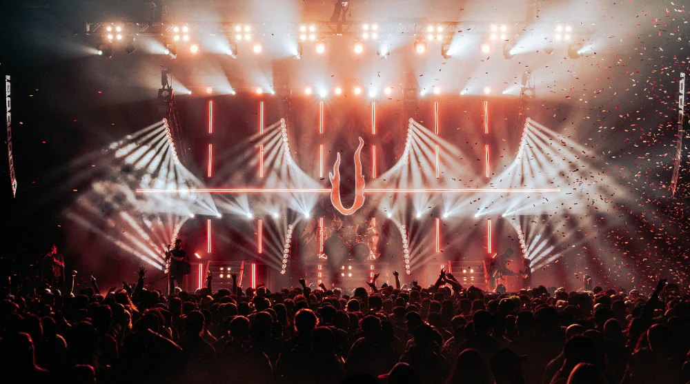 ADJ Fixtures Power Festive Fury for August Burns Red’s ‘Christmas Burns Red’ Home Town Celebration