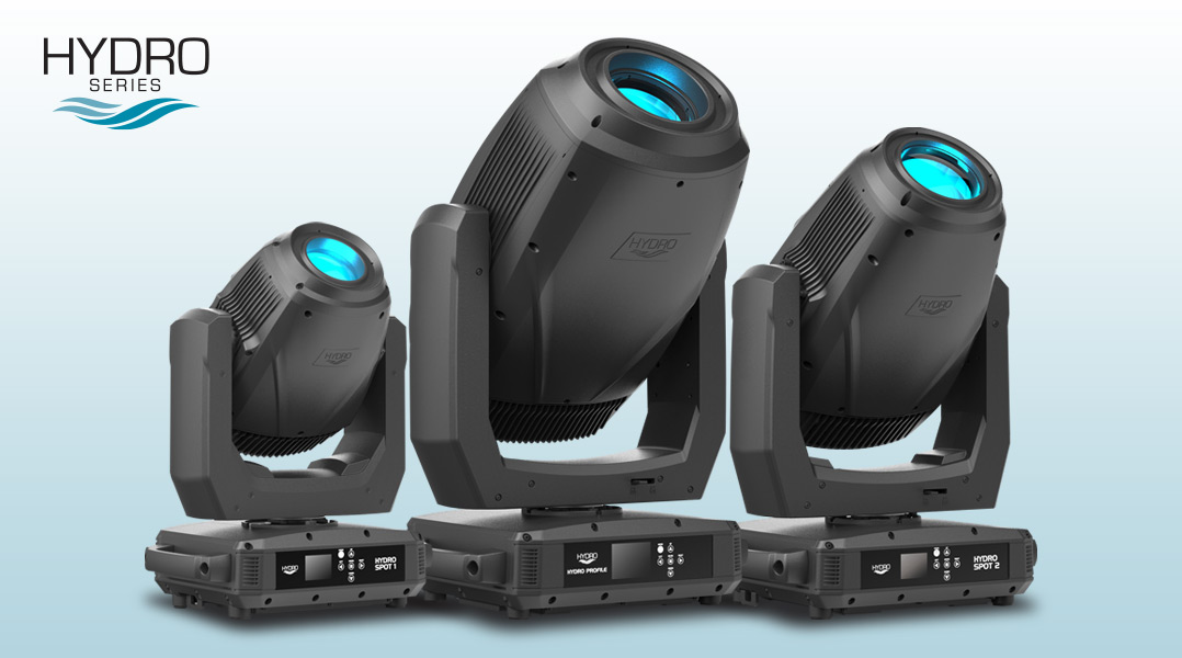 ADJ Expands Popular Hydro Series Of IP65-rated Moving Head Fixtures With One Profile And Two Spots