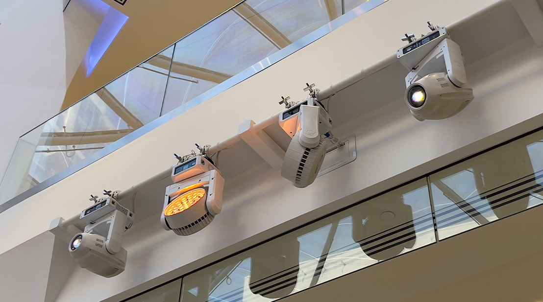 Custom White ADJ LED-Powered Moving Heads Bring New York Mall’s Stunning Atrium To Life